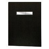 Кнопка смыва Tece TECElux  9650004 стекло черное, клавиши хром глянцевый