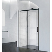 Душевая дверь в нишу BelBagno Acqua ACQUA-BF-1-140-C-NERO черный матовый