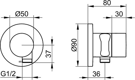 Душевой комплект Keuco Ixmo 59602370002 черный матовый