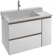Тумба под раковину Jacob Delafon Soprano EB1334-N18 100 см, выдвижной ящик, белый глянец
