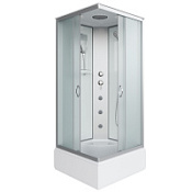 Душевая кабина Niagara Classic NG-1108-14G 90x90x215 стекло матовое/профиль серебро