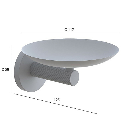 Мыльница Boheme Uno 10973-MG подвесная, золото матовое