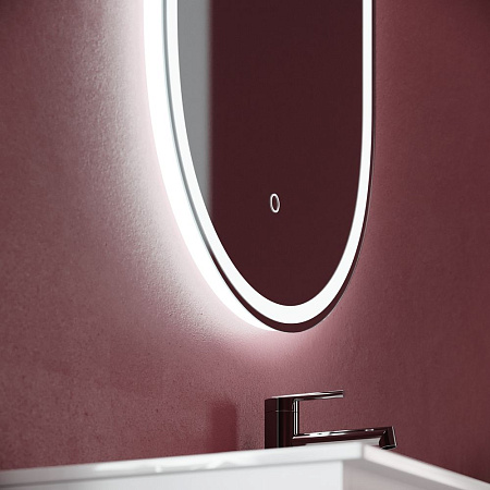 Зеркало Sancos Oval OV45F 45х90 с подсветкой