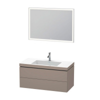 Мебель для ванной Duravit L-Cube LC69274343 80 два ящика, базальт матовый