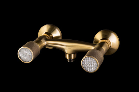 Смеситель Boheme Royal Cristal 314-Royal/CRST для душа, бронза
