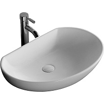 Раковина накладная Ceruttispa СТ9589 61x41 белый