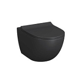 Чаша для унитаза подвесного VitrA Sento 7748B083-0101 черный матовый Чаша для унитаза подвесного VitrA Sento 7748B083-0101 черный матовый