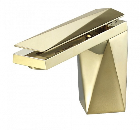 Смеситель Bravat Diamond 118102G-1-RUS для раковины золото