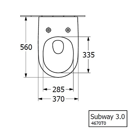 Унитаз подвесной Villeroy & Boch Subway 3.0 4670TS01 альпийский белый