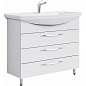 Тумба под раковину Aqwella Аллегро Agr.01.10/3 105 напольная, 3 ящика, белая