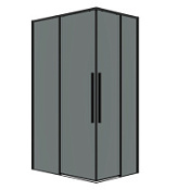 Душевой уголок Grossman Galaxy 300.K33.01.1090.21.10 98-99x78-79x195 прозрачное/черный матовый