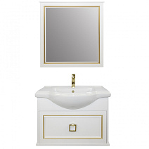 Мебель для ванной Tessoro Foster TS-F9065-CH-W-G 65 подвесная, белый с патиной золото Мебель для ванной Tessoro Foster TS-F9065-CH-W-G 65 подвесная, белый с патиной золото