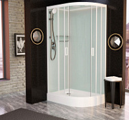 Душевая кабина Frank F418L М White 100x80x220 L белый