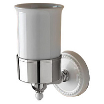 Стакан Devon&Devon Dorothy DOR403CR хром/белый