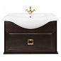 Тумба под раковину Tessoro Foster TS-F9080-CH-N 80 подвесная, темный орех