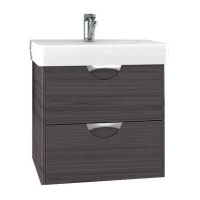 Тумба с раковиной Aquaton Сильва 1A211701SIW50 50 дуб макиато