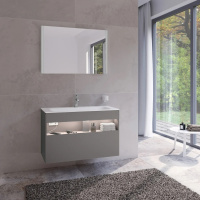 Мебель для ванной Keuco Stageline 32872290100 100 с подсветкой, инокс