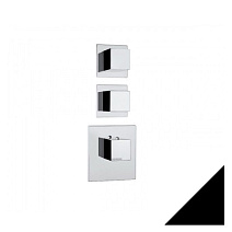 Смеситель Bossini Oki Z032203.073 для ванны с душем (внешняя часть), черный матовый