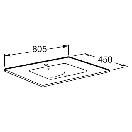 Раковина Roca Victoria 32799C000 80х45 см