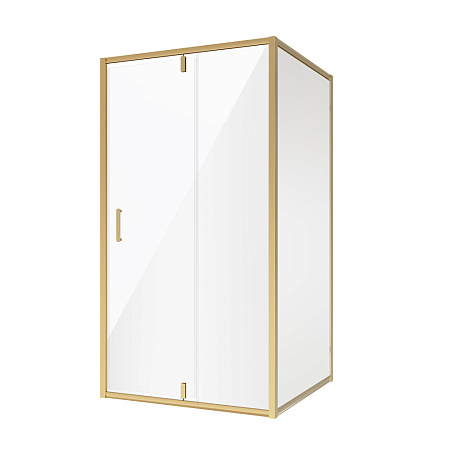Душевой уголок Niagara Nova NG-43-10AG-A80G 100x80x190 стекло прозрачное/профиль холодное золото