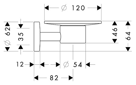 Мыльница Hansgrohe Logis 40515000 хром