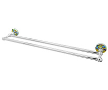 Полотенцедержатель WasserKRAFT Diemel K-2240 двойной, хром