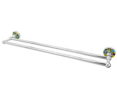 Полотенцедержатель WasserKRAFT Diemel K-2240 двойной, хром