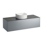 Тумба с раковиной Laufen Sonar 4.0542.1.034.142.1 120 титан/черный мрамор