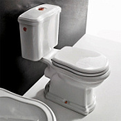 Унитаз-компакт Kerasan Retro 101301 горизонтальный выпуск, фурнитура бронза