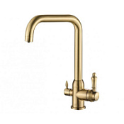 Смеситель Zorg Inox SZR-7039 BRONZE для кухонной мойки, бронза