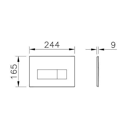 Кнопка смыва VitrA Root Square 740-2380 хром