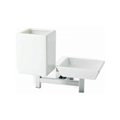 Мыльница Stil Haus Urania U14(08-BI) хром/белый