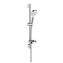 Душевой гарнитур Hansgrohe Crometta 26553400 с мыльницей, белый/хром Душевой гарнитур Hansgrohe Crometta 26553400 с мыльницей, белый/хром