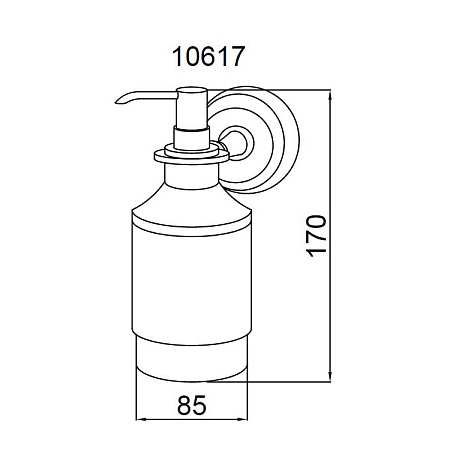 Дозатор для жидкого мыла Boheme Medici 10617 бронза