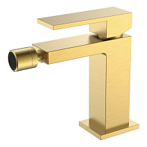 Смеситель Boheme Qubic 476-MG для биде, золото матовое