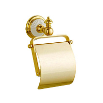 Держатель туалетной бумаги Boheme Palazzo 10101 с крышкой, золото