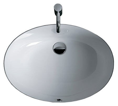 Раковина встраиваемая снизу Simas Top E Lavabi D'Arredo S 53 bia 58x43,5x22 без отверстия под смесит