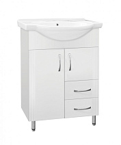 Тумба под раковину Style Line Эко Стандарт 60 2 ящика, белый Тумба под раковину Style Line Эко Стандарт 60 2 ящика, белый