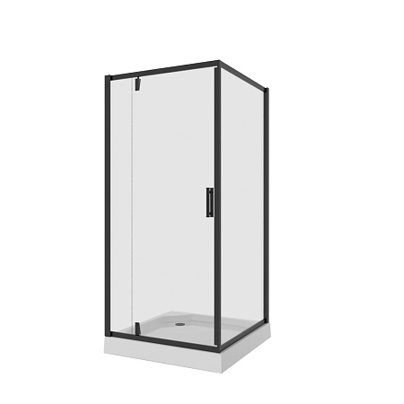 Душевой уголок Niagara Nova NG-6802-08 BLACK 100х100 квадрат, черный