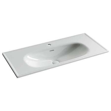 Раковина накладная Ceramicanova Sabo CN13003 100x46x13 белый