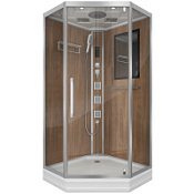 Душевая кабина Niagara Lux 7717WD 100х100 см, под дерево Душевая кабина Niagara Lux 7717WD 100х100 см, под дерево