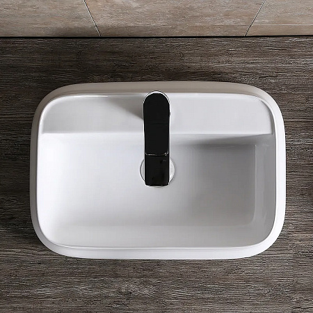 Раковина накладная Ceruttispa СТ9566 53x37 белый