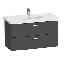 Тумба с раковиной Duravit XBase 03421000002/XB619304949 100 графит матовый