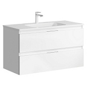 Тумба с раковиной Aqwella Accent ACC0110W 100 белый