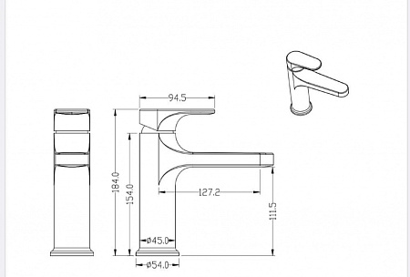 Смеситель Boheme Spectre 451-G для раковины, золото