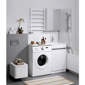 Мебель для ванной Aqwella Forma FOR0105KR 55 с бельевой корзиной, белая