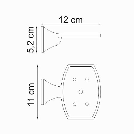 Мыльница WasserKRAFT Wern K-2569 хром