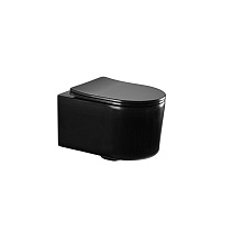 Унитаз подвесной Aquatek Мия AQ2004-MB с сидением Soft Close, черный