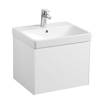 Тумба с раковиной Aquaton Асти 1A263101AX2B0 55 белый матовый/белый глянец