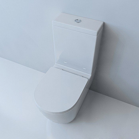 Унитаз-компакт beWash Lusso BKBWR004620 с системой микролифт, белый глянцевый